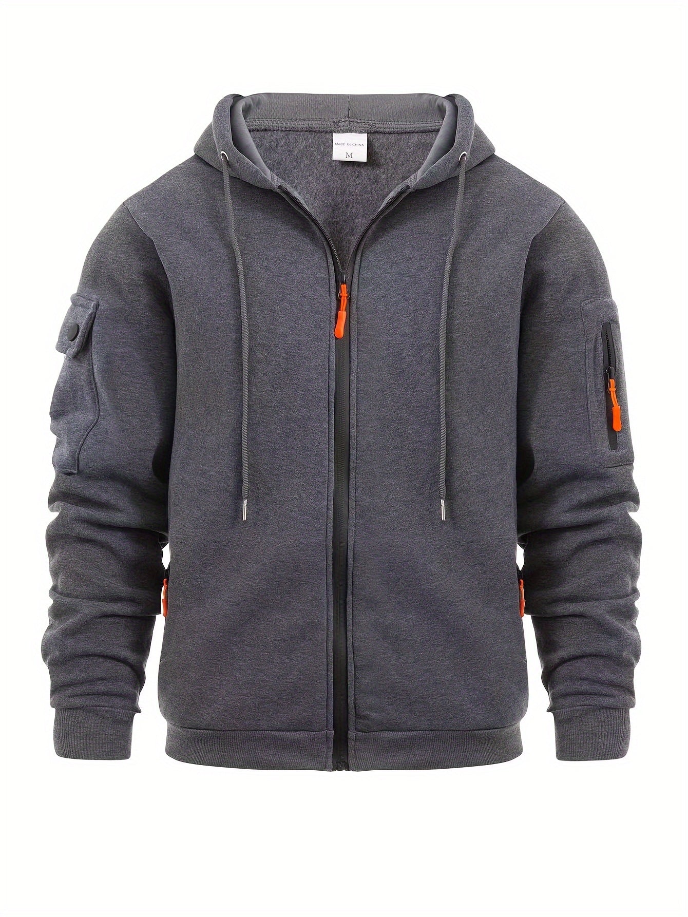 Bradley - Men's Full-Zip Hooded Sweatshirt Cardigan