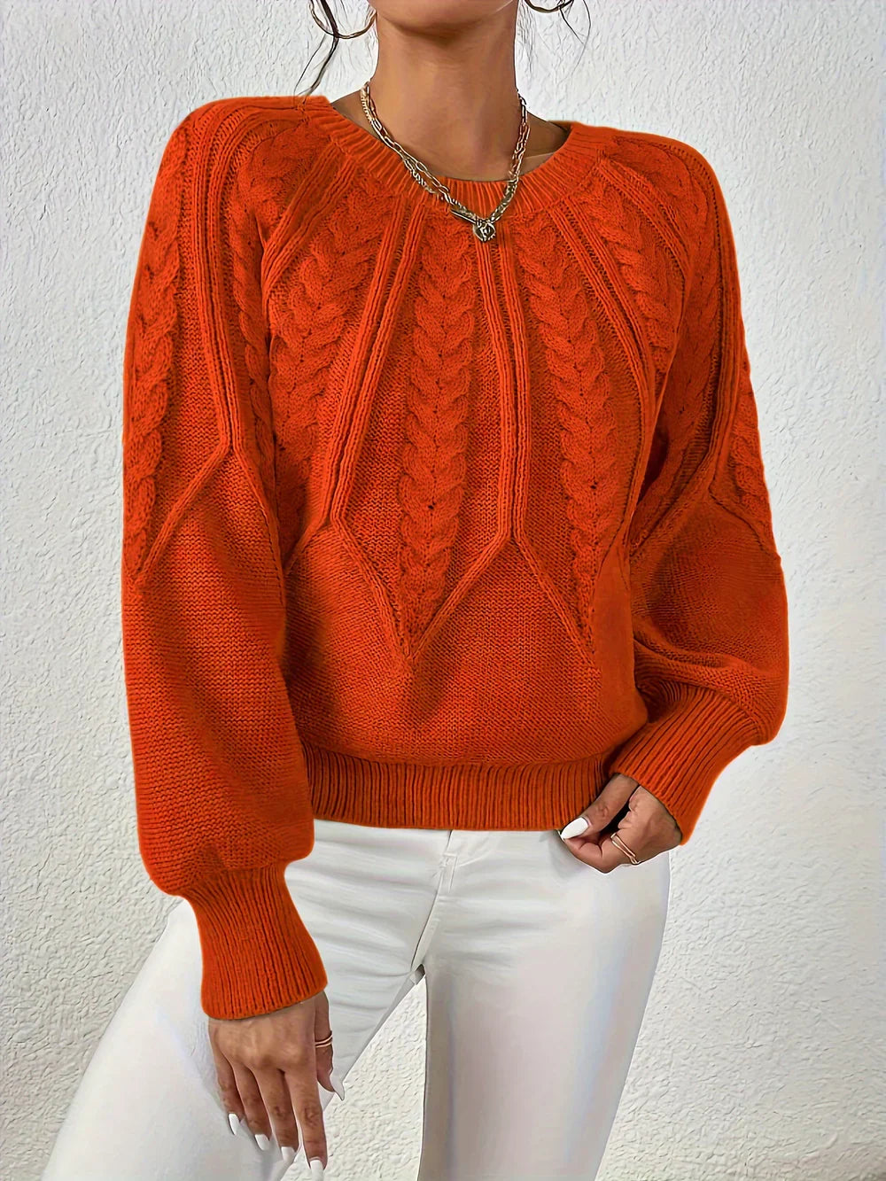 Emila™ | Casual and Elegant Cable-Knit Sweater