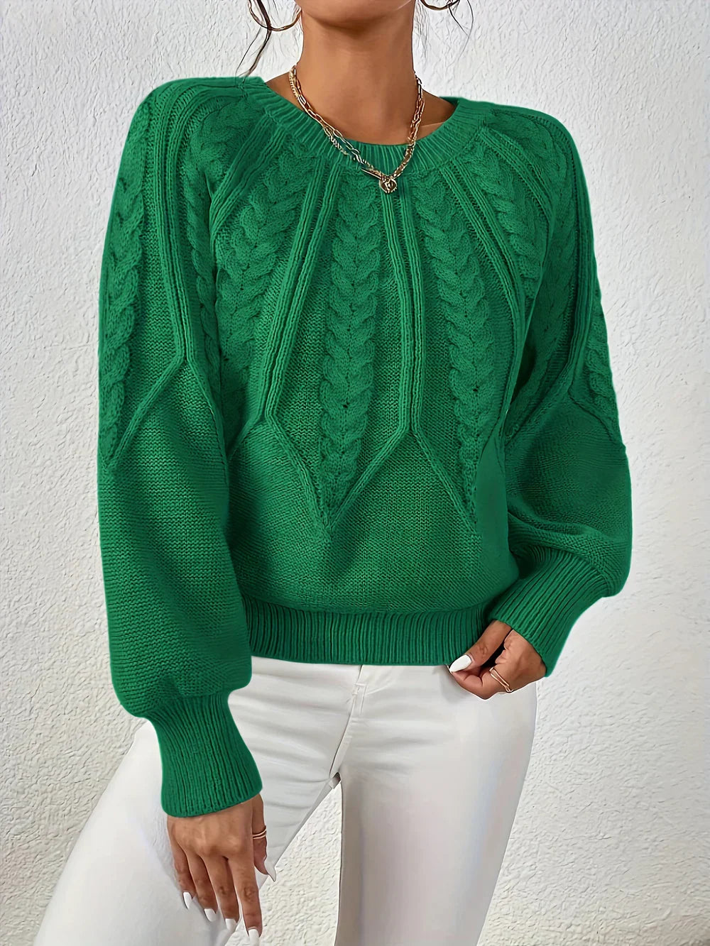 Emila™ | Casual and Elegant Cable-Knit Sweater