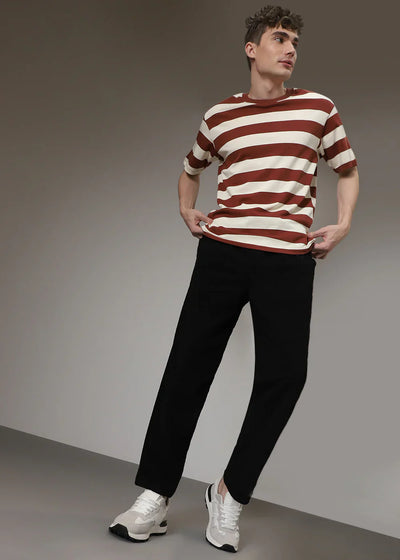 Tom - Ribbed tubular leg pants