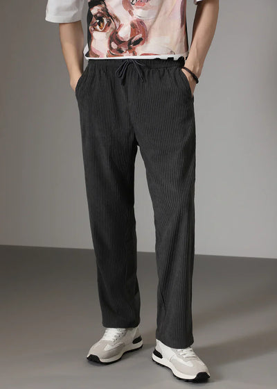 Tom - Ribbed tubular leg pants