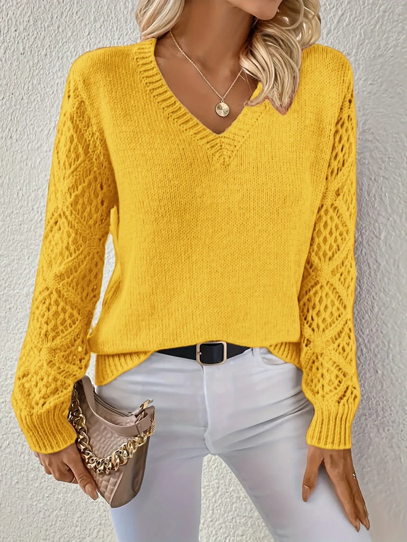 Lily™ | Casual V-Neck Knit Sweater