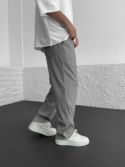 Tom - Ribbed tubular leg pants