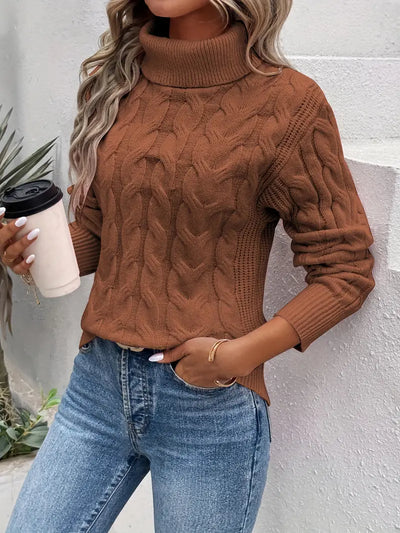 Lisa™ | Cable Knit Turtleneck Sweater