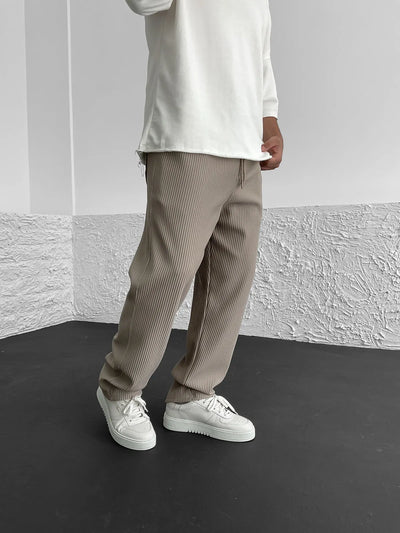 Tom - Ribbed tubular leg pants