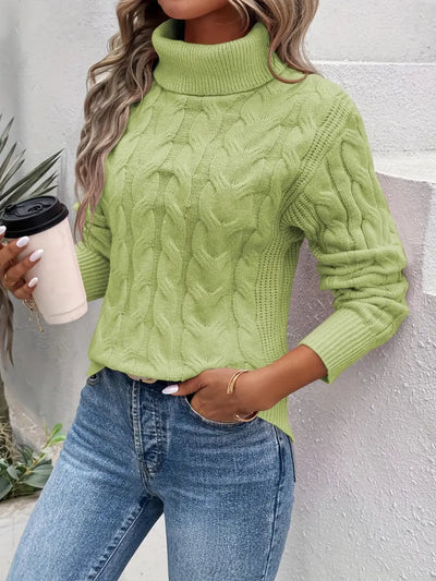 Lisa™ | Cable Knit Turtleneck Sweater